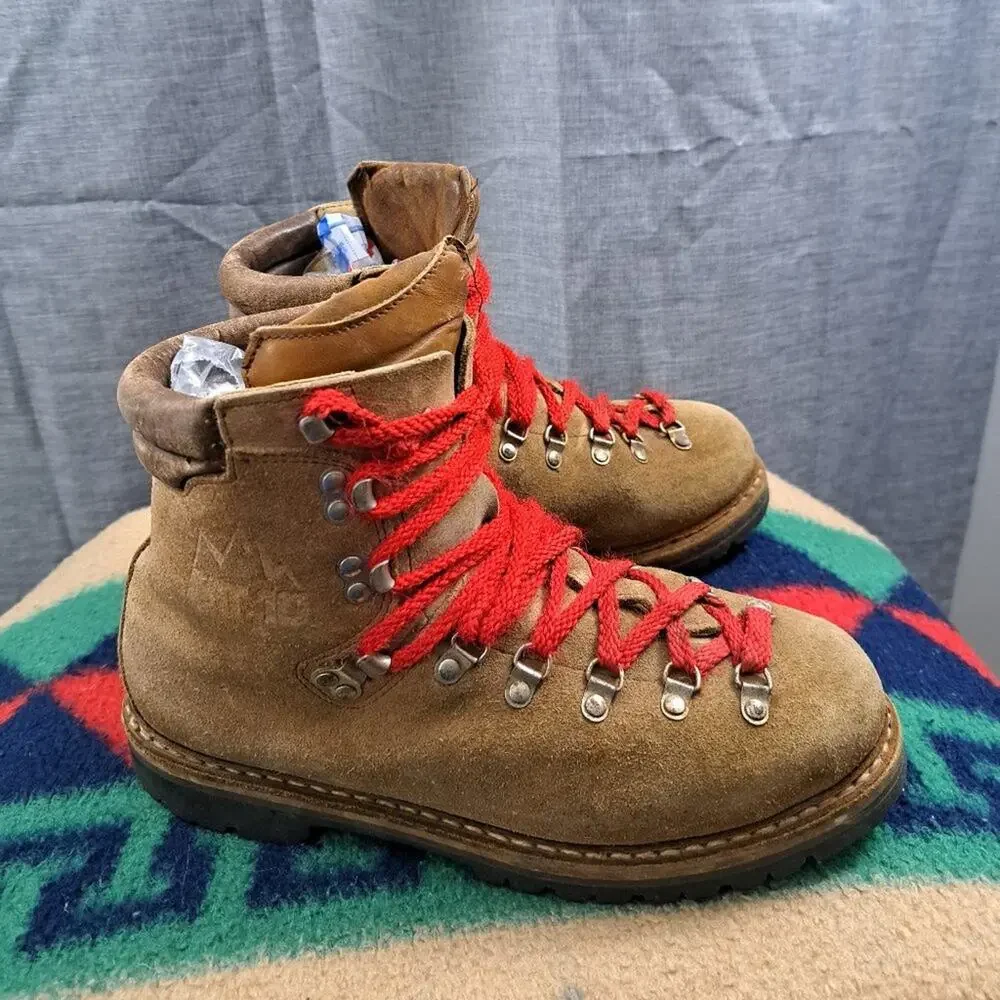 %Vintage MT 10 All-Leather Mountaineering Boots Men US 8.5 / D5